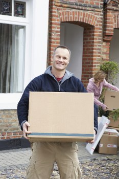 Office removals team working in a Brent business area