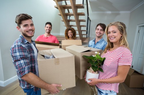 Local movers preparing a residential move in Brent