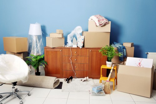 Man and van moving boxes and furniture in Brent