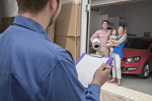 House movers handling a local home move in Brent