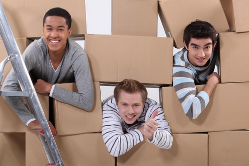 Brent moving staff trained in safe handling and careful lifting
