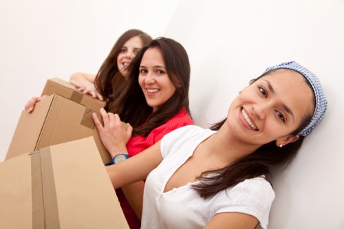 Residential moving service in Brent with packed household items