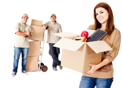 Preparation checklist scene for a Brent house move with boxes and wrapped furniture