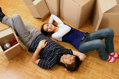 Local moving team navigating Brent street access for business relocation