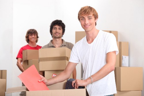 Local moving van ready for a property move in Brent